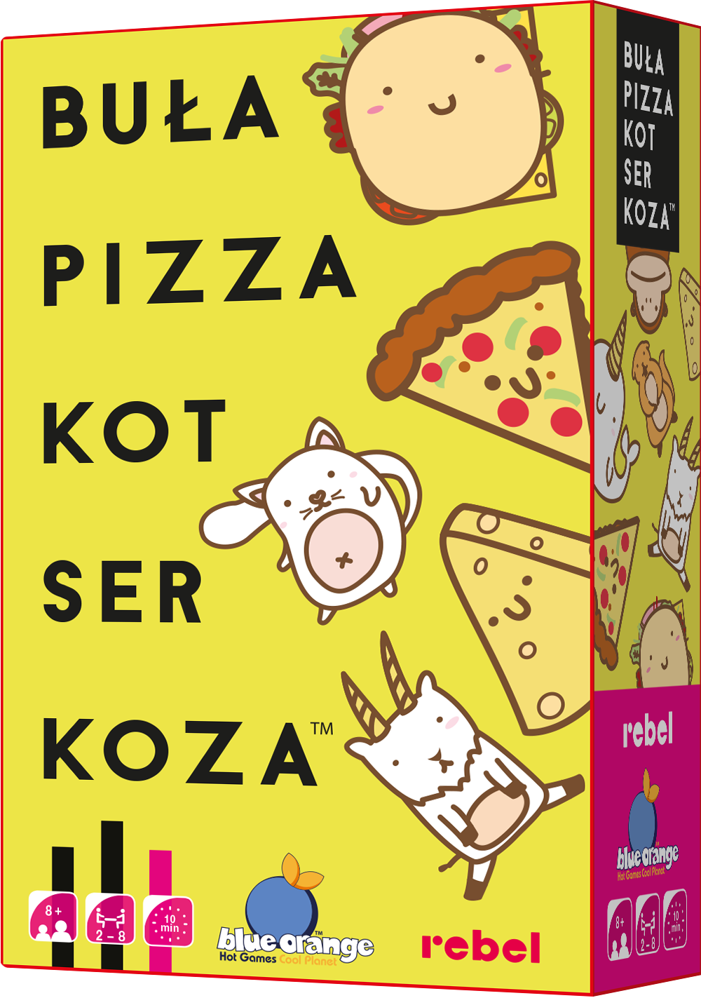 Buła, Pizza, Kot, Ser, Koza