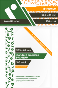 Koszulki na karty Rebel (57,5×89 mm) Standard American Premium 100 sztuk